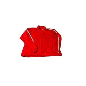 Asics Red Windbreaker Jacket size Large